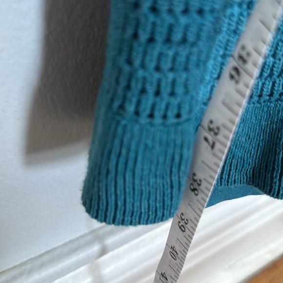 Blue Ribbed Sheath Dress - Picture 7 of 10